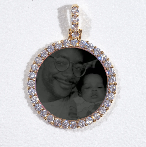 3D CIRCLE CUSTOM PICTURE PENDANT SMALL SIZE