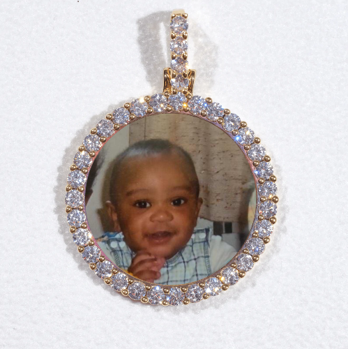 3D CIRCLE CUSTOM PICTURE PENDANT SMALL SIZE