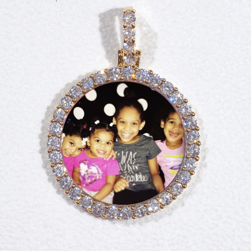3D CIRCLE CUSTOM PICTURE PENDANT SMALL SIZE