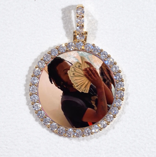3D CIRCLE CUSTOM PICTURE PENDANT SMALL SIZE