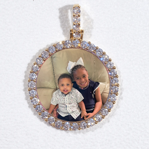 3D CIRCLE CUSTOM PICTURE PENDANT SMALL SIZE