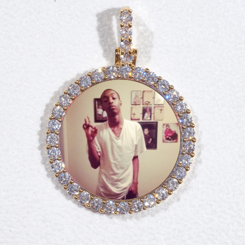 3D CIRCLE CUSTOM PICTURE PENDANT SMALL SIZE