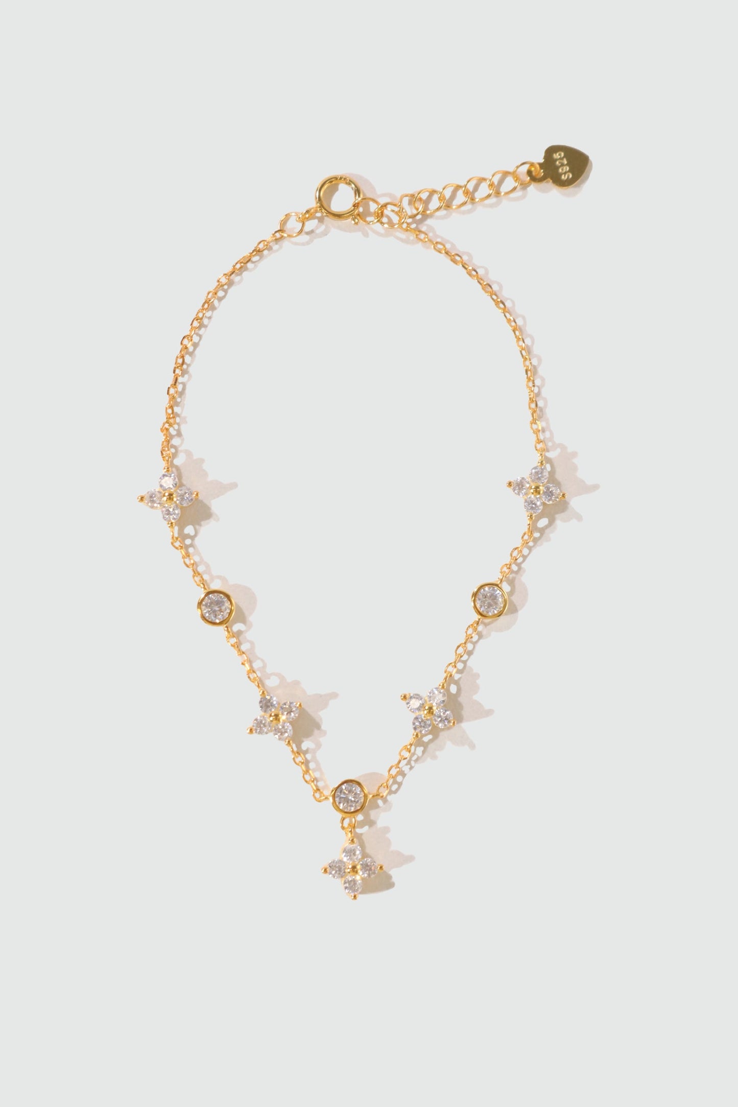 18K Gold Vermeil Multi Starlight Petal Bracelet