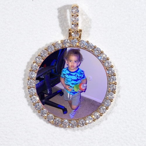 3D CIRCLE CUSTOM PICTURE PENDANT SMALL SIZE