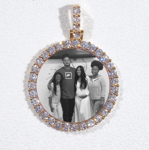 3D CIRCLE CUSTOM PICTURE PENDANT SMALL SIZE