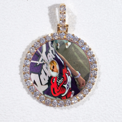 3D CIRCLE CUSTOM PICTURE PENDANT SMALL SIZE