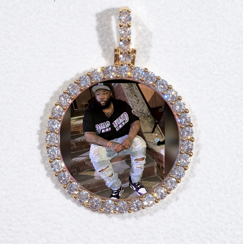 3D CIRCLE CUSTOM PICTURE PENDANT SMALL SIZE