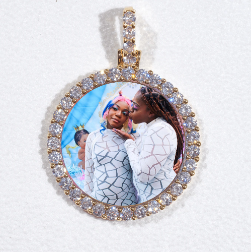 3D CIRCLE CUSTOM PICTURE PENDANT SMALL SIZE
