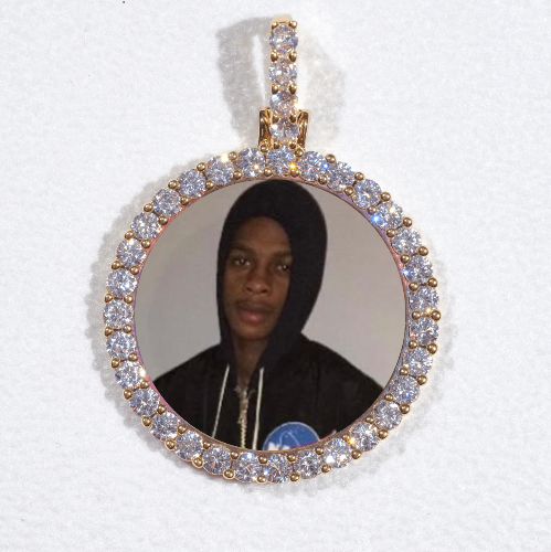 3D CIRCLE CUSTOM PICTURE PENDANT SMALL SIZE