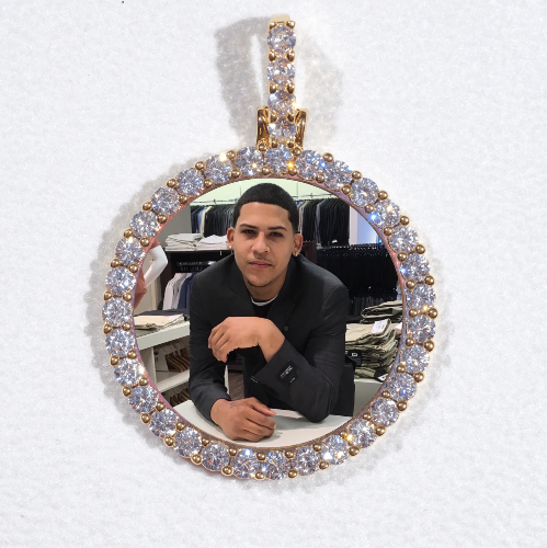 3D CIRCLE CUSTOM PICTURE PENDANT SMALL SIZE