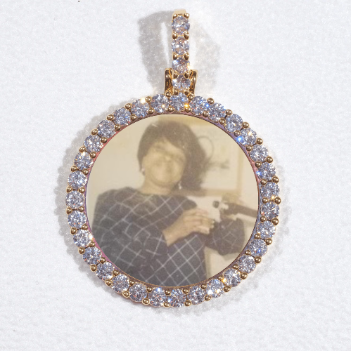 3D CIRCLE CUSTOM PICTURE PENDANT SMALL SIZE
