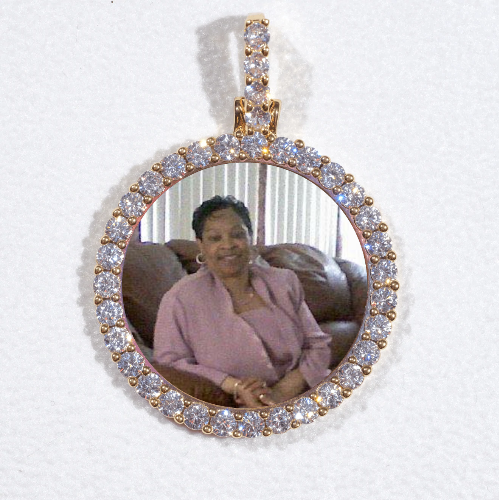 3D CIRCLE CUSTOM PICTURE PENDANT SMALL SIZE