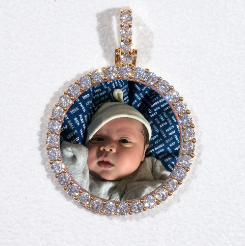 3D CIRCLE CUSTOM PICTURE PENDANT SMALL SIZE