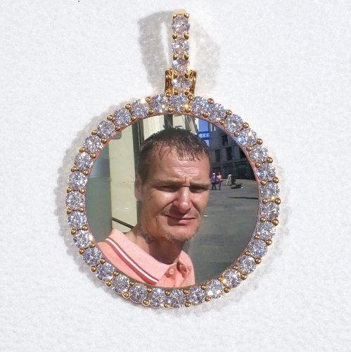 3D CIRCLE CUSTOM PICTURE PENDANT SMALL SIZE
