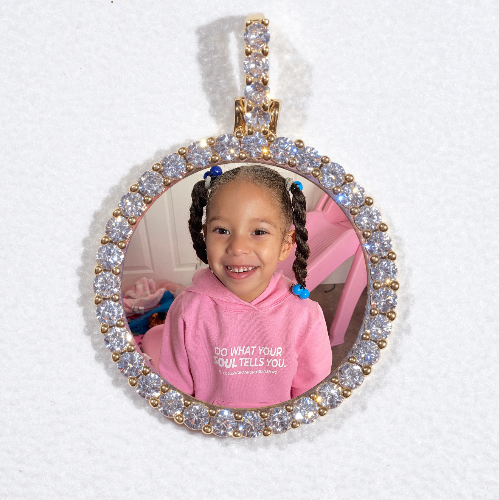 3D CIRCLE CUSTOM PICTURE PENDANT SMALL SIZE