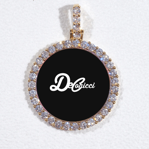3D CIRCLE CUSTOM PICTURE PENDANT SMALL SIZE