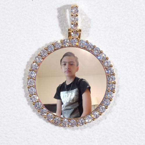 3D CIRCLE CUSTOM PICTURE PENDANT SMALL SIZE