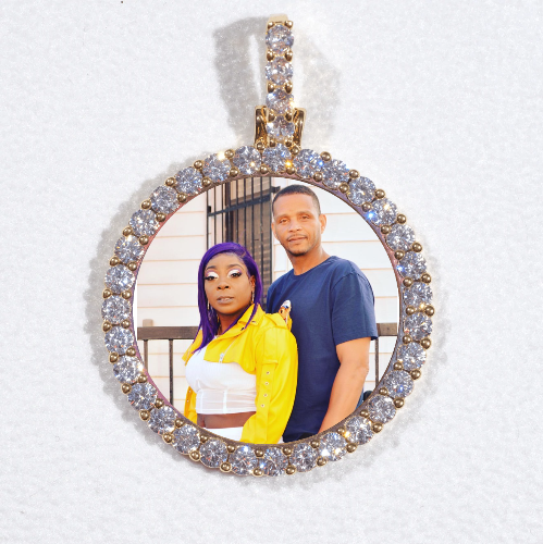 3D CIRCLE CUSTOM PICTURE PENDANT SMALL SIZE