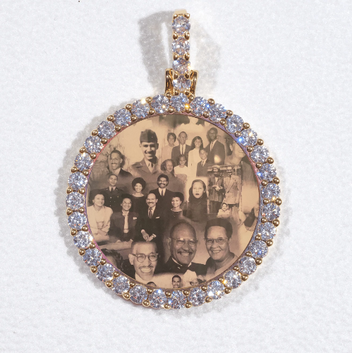 3D CIRCLE CUSTOM PICTURE PENDANT SMALL SIZE