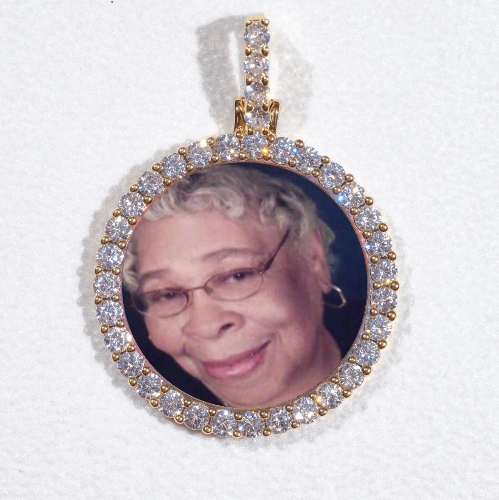 3D CIRCLE CUSTOM PICTURE PENDANT SMALL SIZE