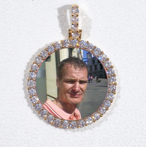 3D CIRCLE CUSTOM PICTURE PENDANT SMALL SIZE