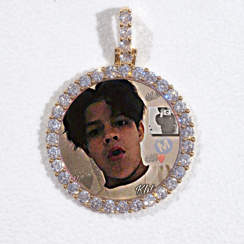 3D CIRCLE CUSTOM PICTURE PENDANT SMALL SIZE