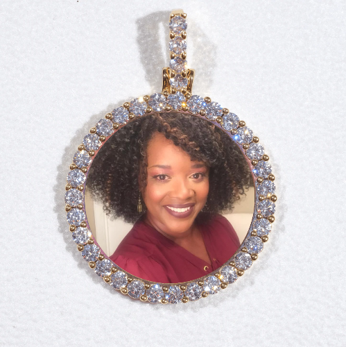 3D CIRCLE CUSTOM PICTURE PENDANT SMALL SIZE