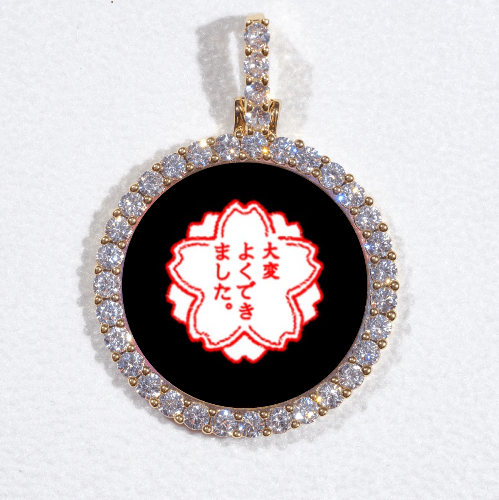 3D CIRCLE CUSTOM PICTURE PENDANT SMALL SIZE