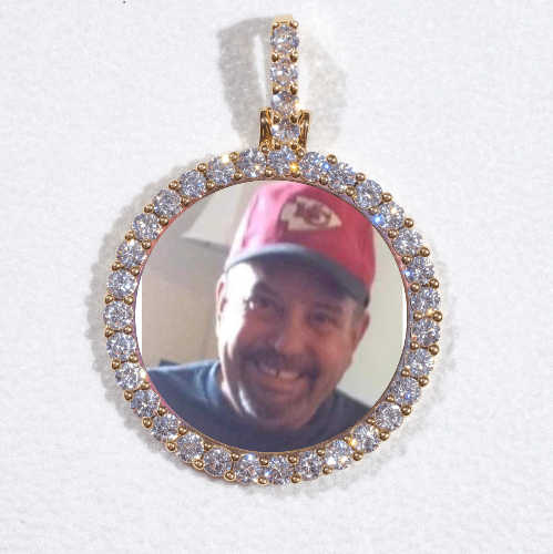 3D CIRCLE CUSTOM PICTURE PENDANT SMALL SIZE