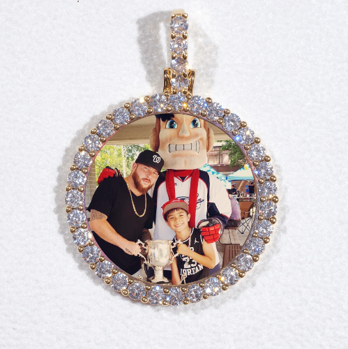 3D CIRCLE CUSTOM PICTURE PENDANT SMALL SIZE