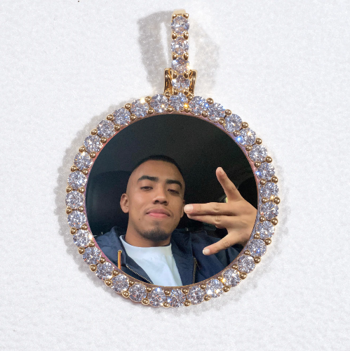 3D CIRCLE CUSTOM PICTURE PENDANT SMALL SIZE