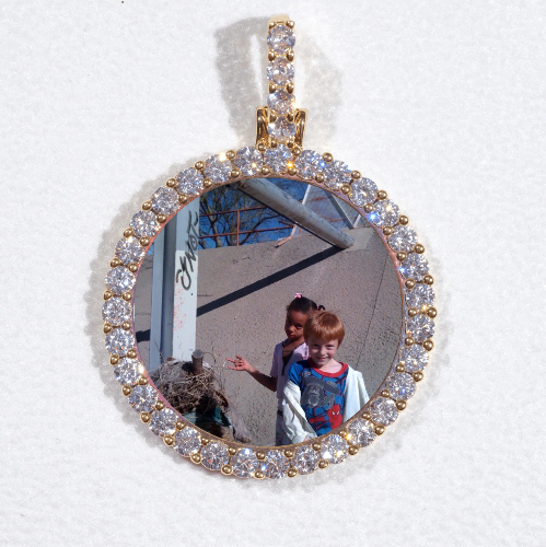 3D CIRCLE CUSTOM PICTURE PENDANT SMALL SIZE