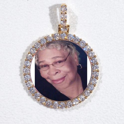 3D CIRCLE CUSTOM PICTURE PENDANT SMALL SIZE