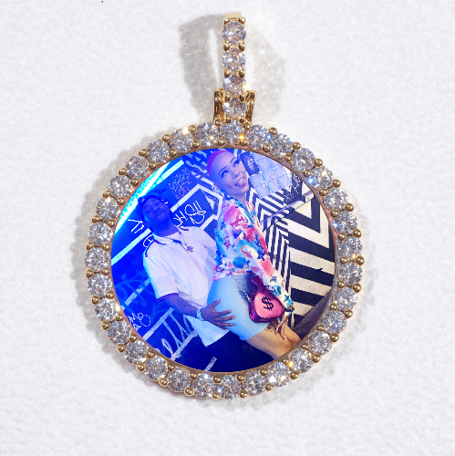 3D CIRCLE CUSTOM PICTURE PENDANT SMALL SIZE