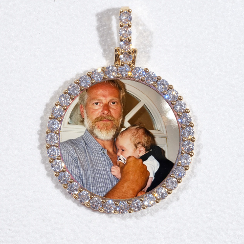 3D CIRCLE CUSTOM PICTURE PENDANT SMALL SIZE