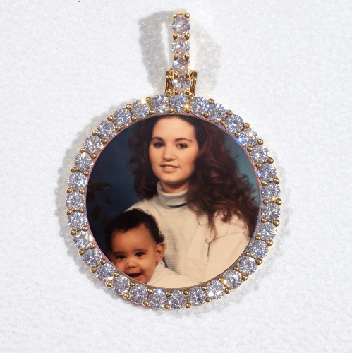 3D CIRCLE CUSTOM PICTURE PENDANT SMALL SIZE