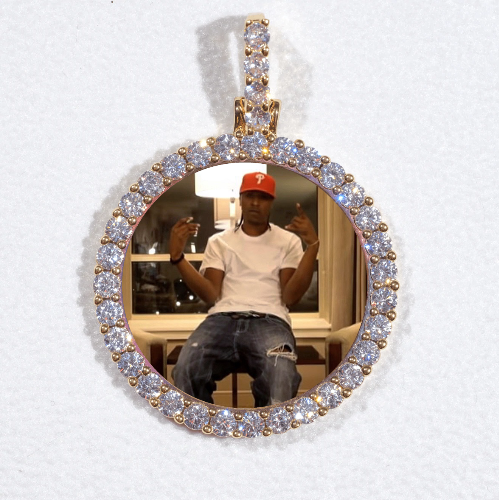 3D CIRCLE CUSTOM PICTURE PENDANT SMALL SIZE