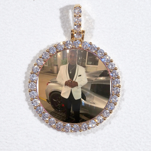 3D CIRCLE CUSTOM PICTURE PENDANT SMALL SIZE
