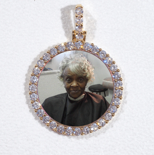 3D CIRCLE CUSTOM PICTURE PENDANT SMALL SIZE