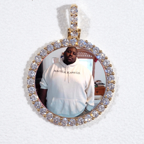 3D CIRCLE CUSTOM PICTURE PENDANT SMALL SIZE