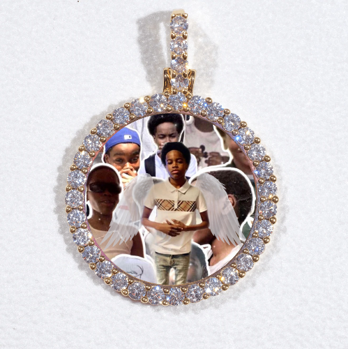 3D CIRCLE CUSTOM PICTURE PENDANT SMALL SIZE
