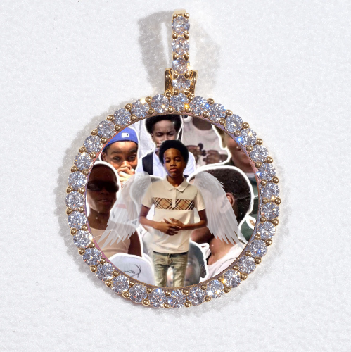 3D CIRCLE CUSTOM PICTURE PENDANT SMALL SIZE