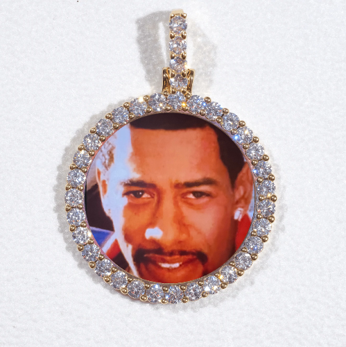 3D CIRCLE CUSTOM PICTURE PENDANT SMALL SIZE
