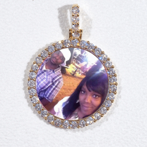 3D CIRCLE CUSTOM PICTURE PENDANT SMALL SIZE