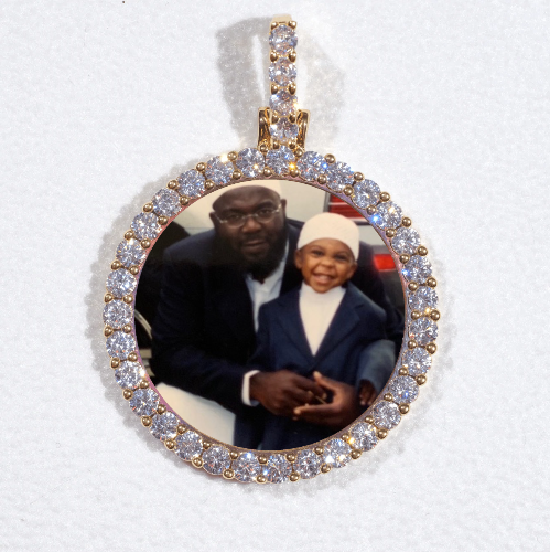 3D CIRCLE CUSTOM PICTURE PENDANT SMALL SIZE
