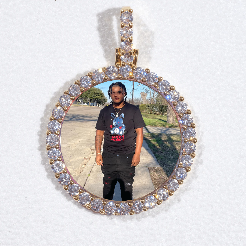 3D CIRCLE CUSTOM PICTURE PENDANT SMALL SIZE