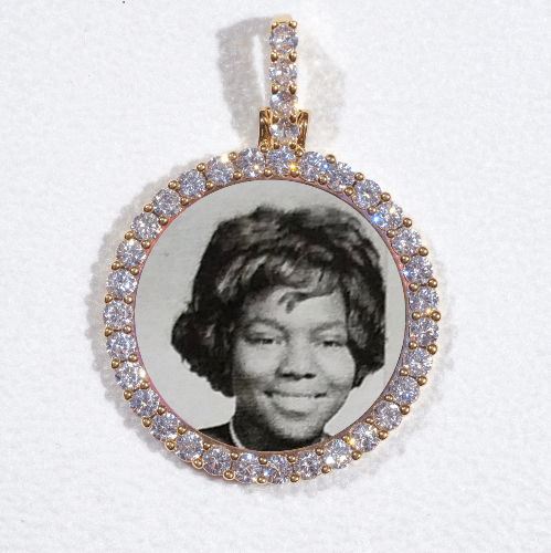 3D CIRCLE CUSTOM PICTURE PENDANT SMALL SIZE
