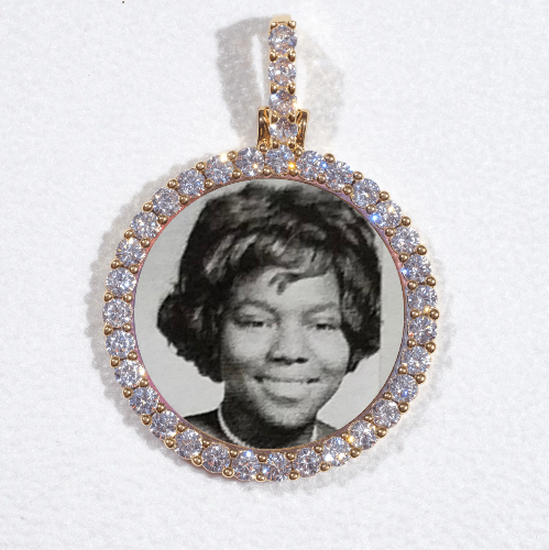 3D CIRCLE CUSTOM PICTURE PENDANT SMALL SIZE