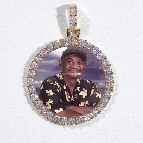 3D CIRCLE CUSTOM PICTURE PENDANT SMALL SIZE