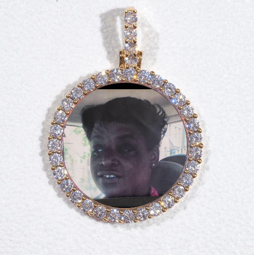 3D CIRCLE CUSTOM PICTURE PENDANT SMALL SIZE